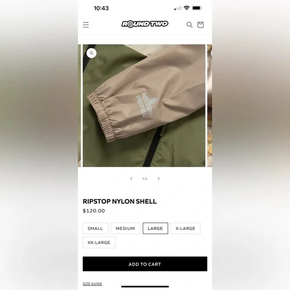 Round Two Ripstop Nylon Shell - Picture 5 of 7